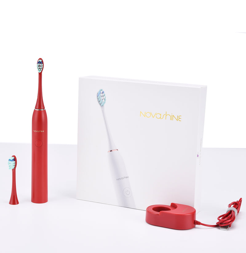 Novashine Sonic Whitening Toothbrush - Red