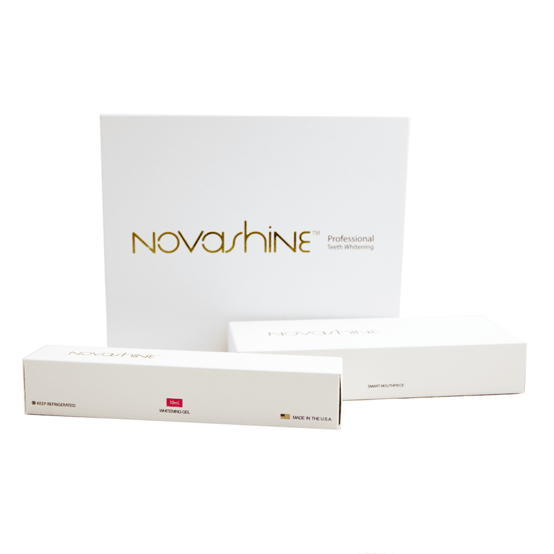 Teeth whitening 3 month supply bundle (kit + refill) - content - Novashine