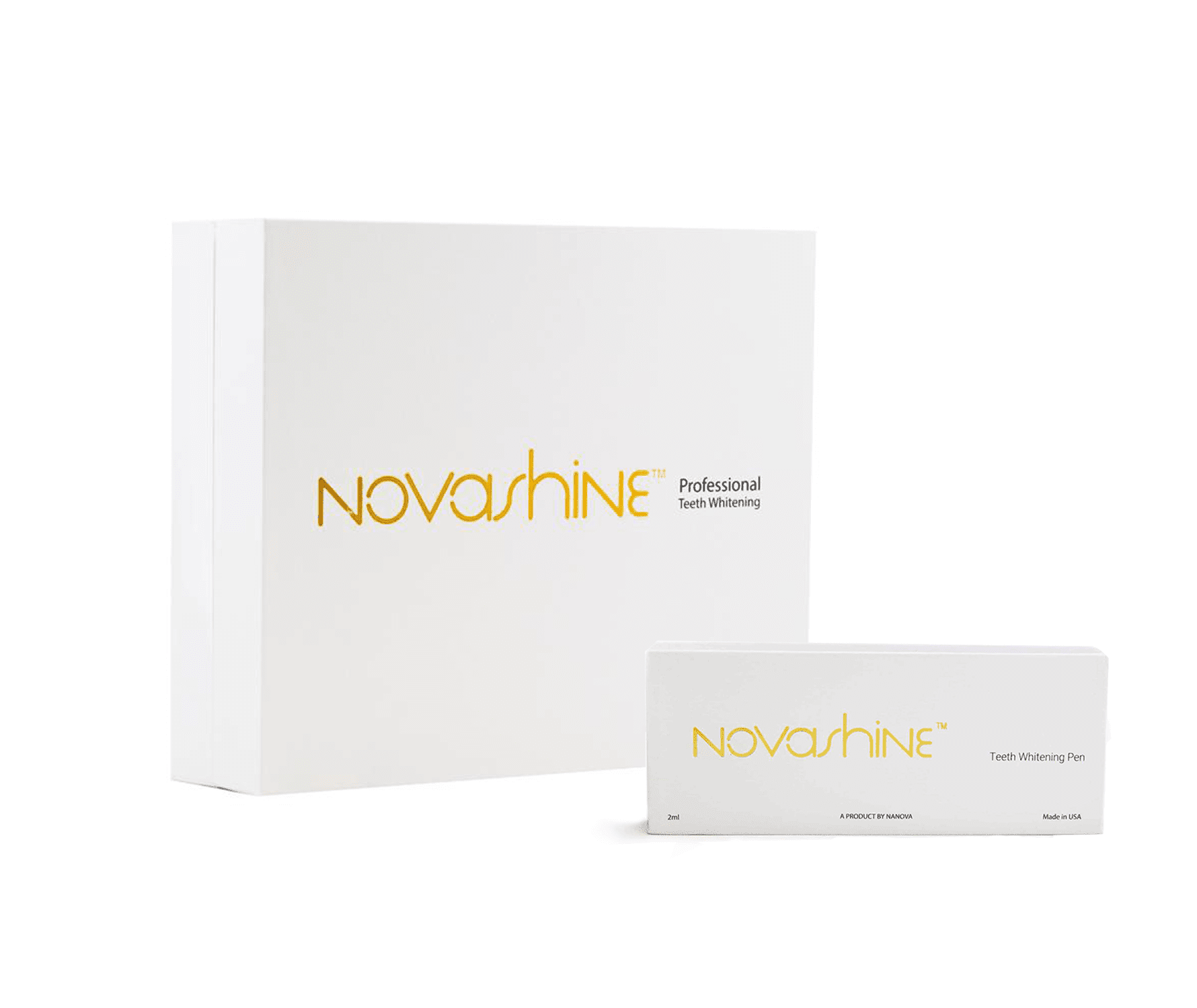 Teeth Whitening Kit and Whitening Pen Bundle Novashine