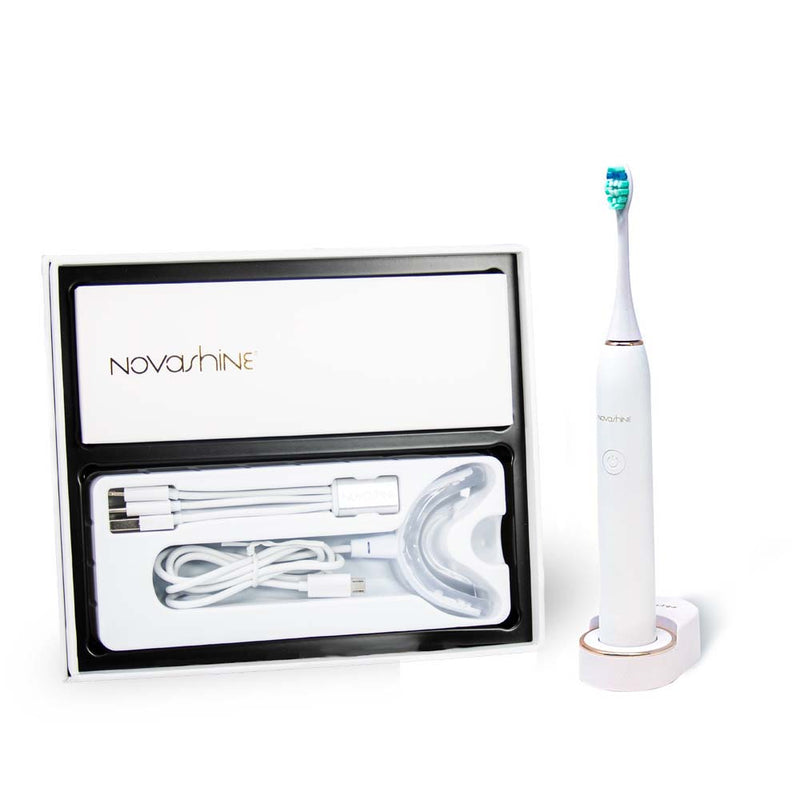 Novashine LED Whitening Kit + Sonic Toothbrush Bundle